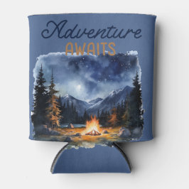 Enfriador De Latas Fiesta de Despedida en la Montaña Camping Blue