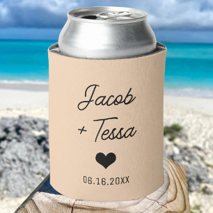 Enfriador De Latas Fiesta De Favor De La Recepción De Boda Personaliz