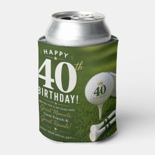 Enfriador De Latas Fiesta de golf por 40 cumpleaños golfista