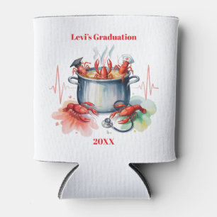 Enfriador De Latas Fiesta de graduación de enfermera divertida de Caj
