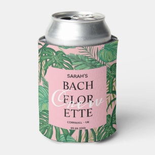 Enfriador De Latas Fiesta de la tripulación de bachillerato rosa de 