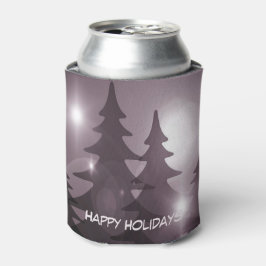 Enfriador De Latas Fiesta de Navidad Árboles Rosados Elegante Inviern