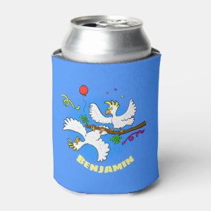 Enfriador De Latas Fiesta de pájaros de cacatúa graciosa