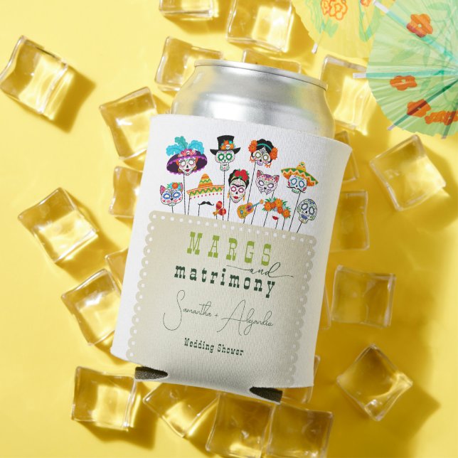 Enfriador De Latas Fiesta de Parejas Mexicanas Margs y Matrimonio (Verano in situ)