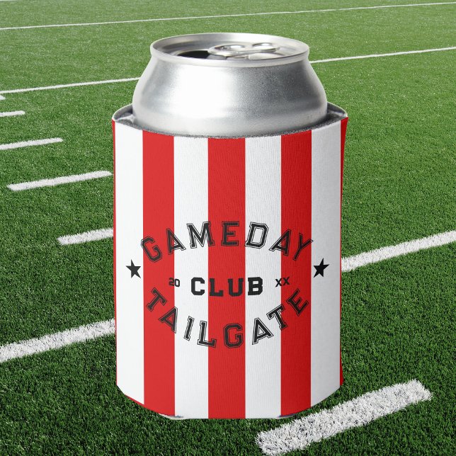 Enfriador De Latas Fiesta de Personalizado de banda roja Gameday Tail (Subido por el creador)