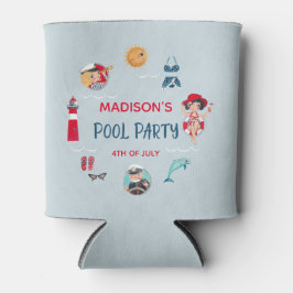 Enfriador De Latas Fiesta de piscina de verano