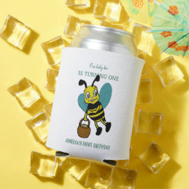 Enfriador De Latas Fiesta de primer año de nacimiento personalizado d
