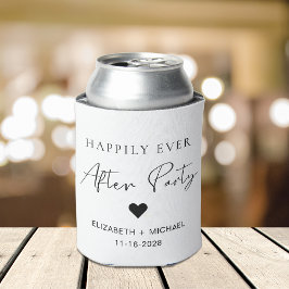 Enfriador De Latas Fiesta de recepción de boda Después de Felices Par