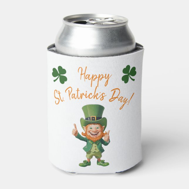 Enfriador De Latas Fiesta de San Patricio-Leprechaun (Lata Anverso)