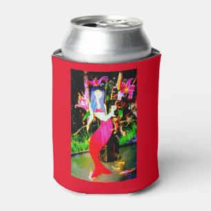 Enfriador De Latas fiesta de sirena roja