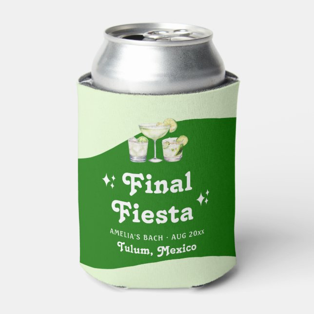 Enfriador De Latas Fiesta de Soltera Final de Lima Verde Citrus (Lata Anverso)