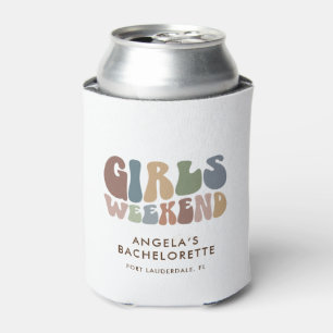 Enfriador De Latas Fiesta de Soltera Retro Fin de Semana de Chicas No