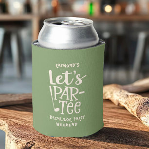 Enfriador De Latas Fiesta de Soltero de Golf Personalizada Let's Par-