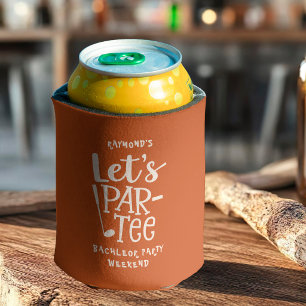 Enfriador De Latas Fiesta de Soltero de Golf Personalizada Rústica Va