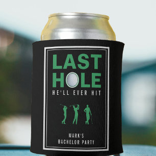 Enfriador De Latas Fiesta de Soltero de Golf Último Hoyo que Golpeará