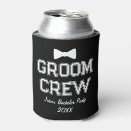 Enfriador De Latas Fiesta de soltero Personalized Groom Crew