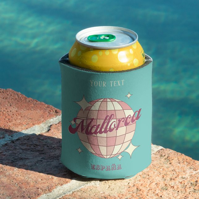Enfriador De Latas Fiesta de verano azul rosado en España (Subido por el creador)
