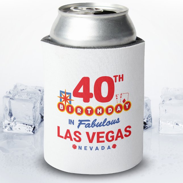 Enfriador De Latas Fiesta del Cumpleaños de Las Vegas - Cumpleaños 40 (Subido por el creador)