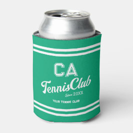 Enfriador De Latas Fiesta Escudo de Preppy Green Tennis Club