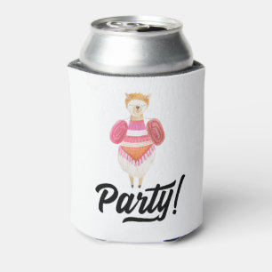 Enfriador De Latas Fiesta! Llama acuarela
