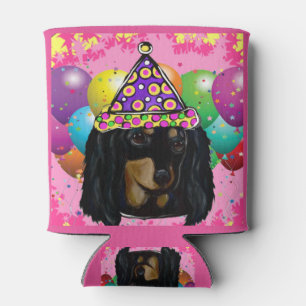 Enfriador De Latas Fiesta Pelo Largo Doxie Negro