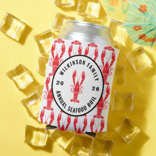 Enfriador De Latas Fiesta Personalizada de Langostinos para la Famili