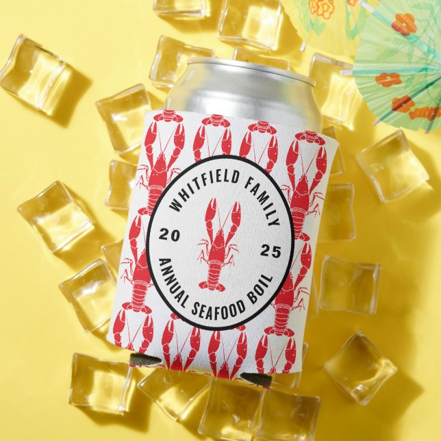 Enfriador De Latas Fiesta personalizado de la hierba de langosta fami (Verano in situ)