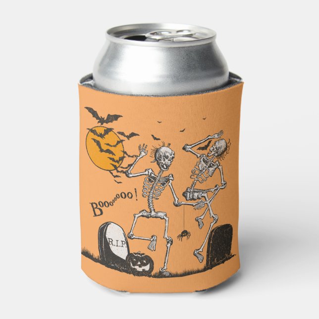 Enfriador De Latas Fiesta Skeleton Halloween (Lata Anverso)