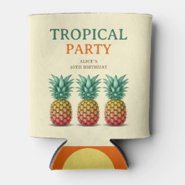 Enfriador De Latas Fiesta tropical con piña