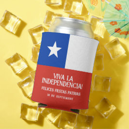 Enfriador De Latas Fiestas Patrias Día de la Independencia Bandera de