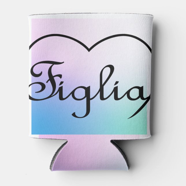 Enfriador De Latas Figlia Daughter Pasteles de corazón italianos (Anverso)