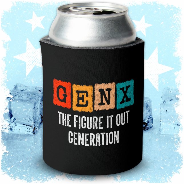 Enfriador De Latas Figura La Generación X Gen Xer Gracioso Gen X (Subido por el creador)