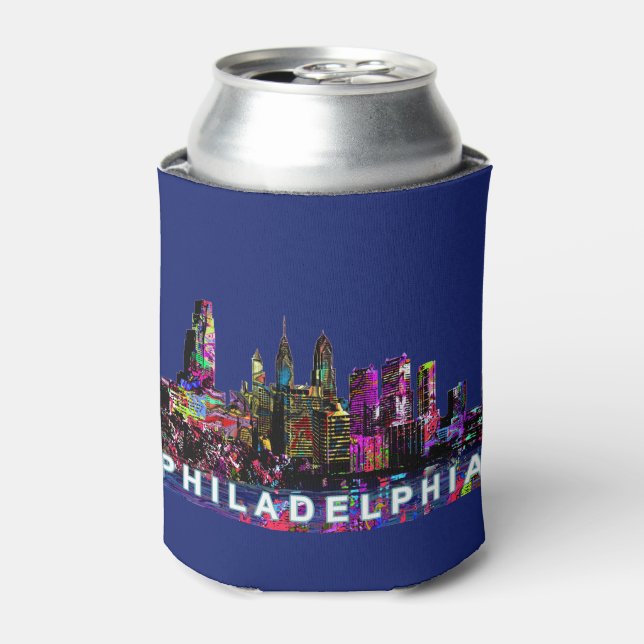 Enfriador De Latas Filadelfia, Pensilvania en graffiti (Lata Anverso)