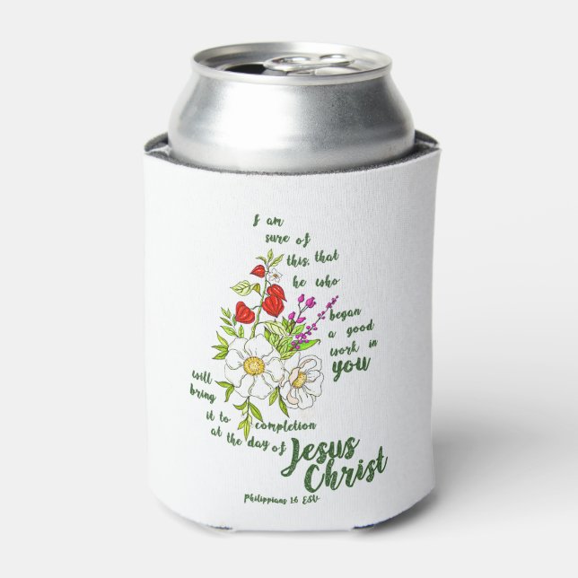 Enfriador De Latas Filipenses 1:6 (Lata Anverso)