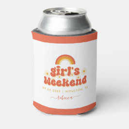 Enfriador De Latas Fin de semana de chica retro Favor de despedida de