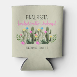 Enfriador De Latas Final Fiesta Personalized Bachelorette Party