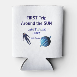 Enfriador De Latas First trip around the sun planet astronaut birthda