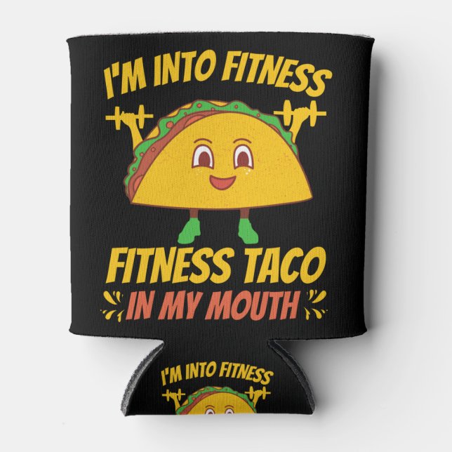Enfriador De Latas Fitness Taco Ejercicio Gym (Anverso)