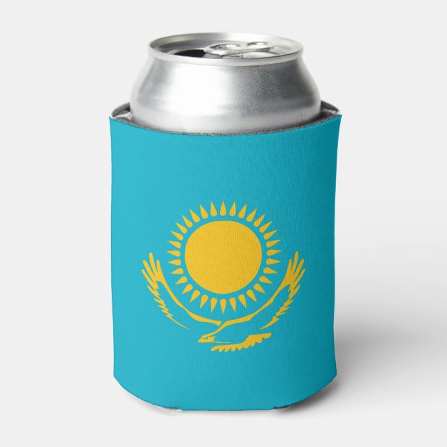 Enfriador De Latas Flag of Kazakhstan (Lata Anverso)