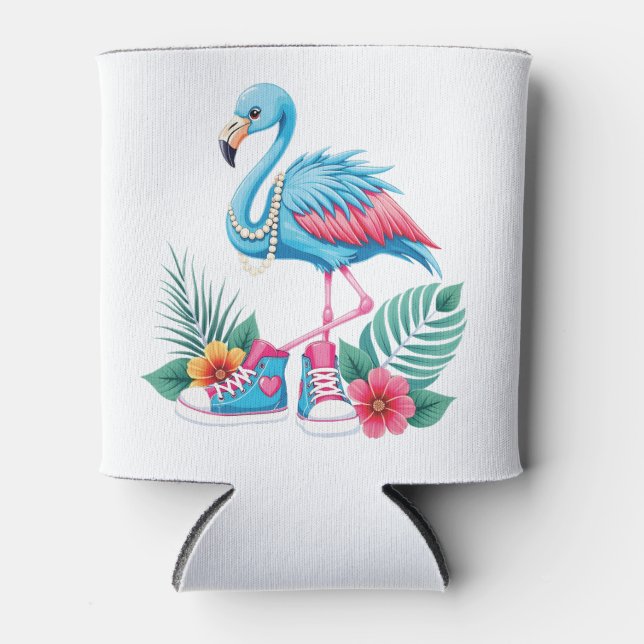 Enfriador De Latas Flamingo Chucks and Pearls Comma La Harris 2024 (Anverso)