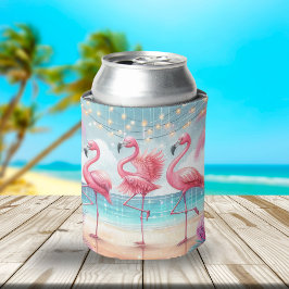 Enfriador De Latas Flamingo Dance and Birthday Celebration Fiesta