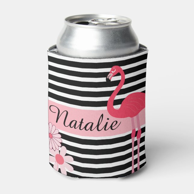 Enfriador De Latas Flamingo personalizado (Lata Anverso)