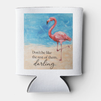 Enfriador De Latas Flamingo Quote Can Cooler 