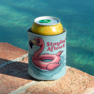 Enfriador De Latas Flamingo Retro Float Funny Summer