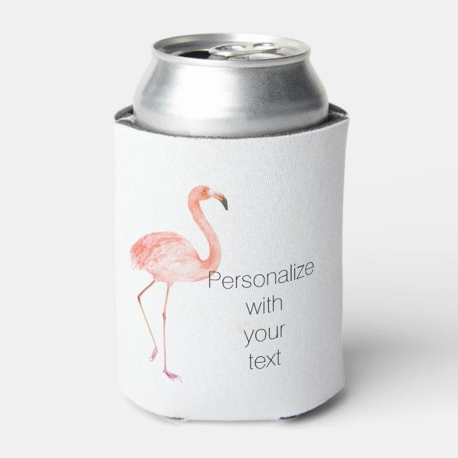 Enfriador De Latas Flamingo rosa (Lata Anverso)