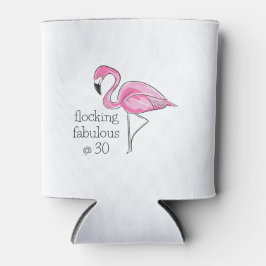 Enfriador De Latas Flamingo rosa en bandadas fabulosas a los 30