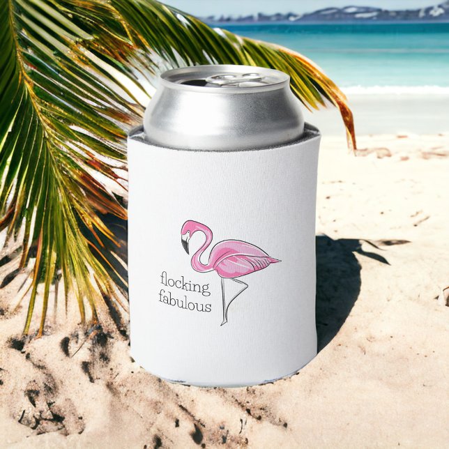 Enfriador De Latas Flamingo rosa Fabulous (Subido por el creador)