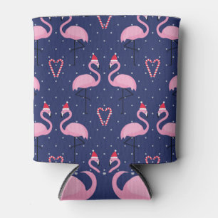 Enfriador De Latas Flamingo Xmas Gorra Candy Pattern