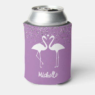 Enfriador De Latas Flamingos Personalizados