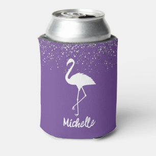 Enfriador De Latas Flamingos Personalizados Modernos y Elegantes 